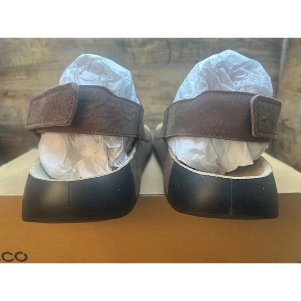 Ecco Men's Cozmo Sports Leather Sandals 3-Adj Straps Cocoa Brown NIB - 12-12.5
